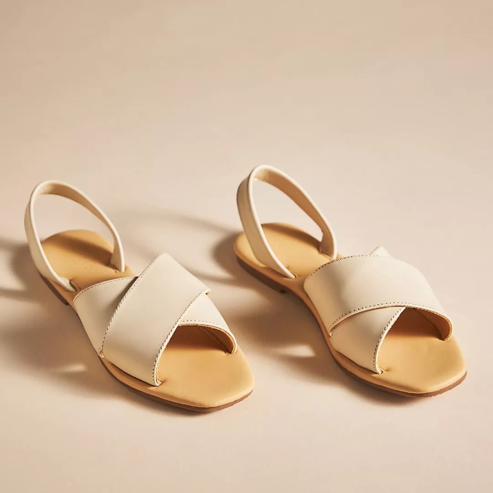 NWT Nisolo All-Day Cross Strap Sandal in Bone size 9.5